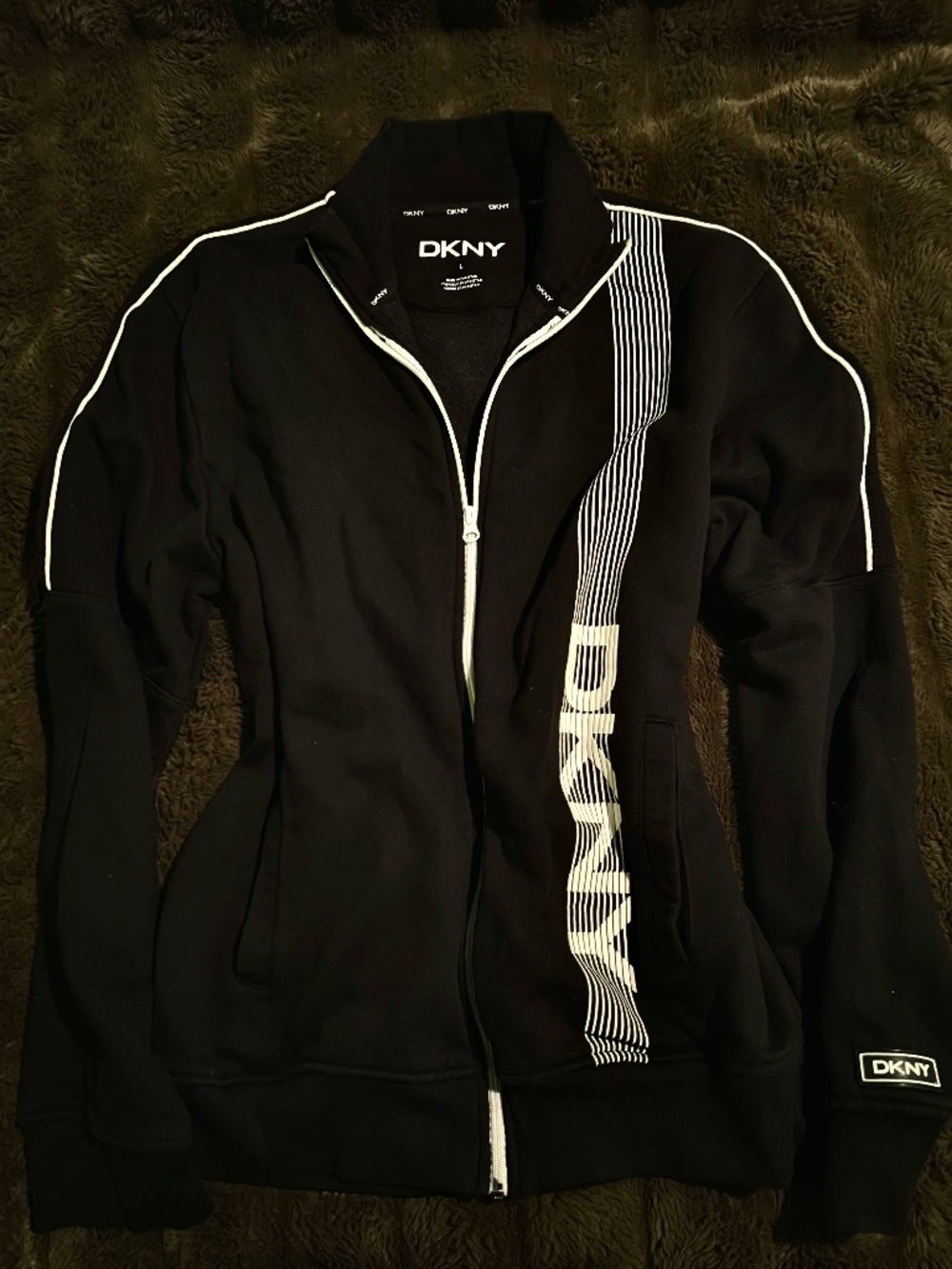 DKNY Collared Zip Jacket